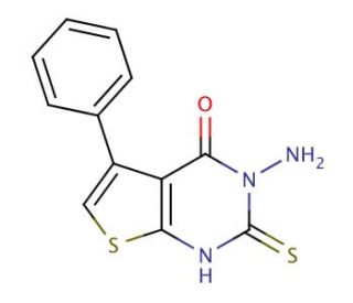 3-Amino-2-mercapto-5-phenyl-3H-thieno[2,3-d]pyrimidin-4-one - chemical structure image