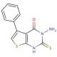 3-Amino-2-mercapto-5-phenyl-3H-thieno[2,3-d]pyrimidin-4-one - chemical structure image