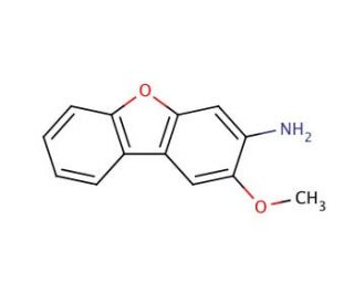3-Amino-2-methoxydibenzofuran (CAS 5834-17-3) - chemical structure image