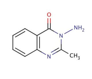 3-Amino-2-methyl-4(3H)quinazolinone (CAS 1898-06-2) - chemical structure image