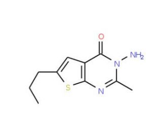 3-Amino-2-methyl-6-propylthieno-[2,3-d]pyrimidin-4(3H)-one - chemical structure image