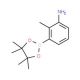 3-Amino-2-methylphenylboronic acid, pinacol ester (CAS 882678-96-8) - chemical structure image