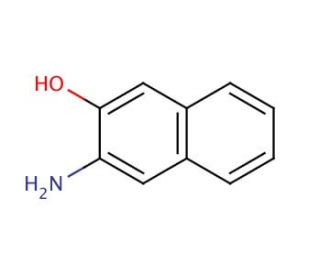 3-Amino-2-naphthol (CAS 5417-63-0) - chemical structure image