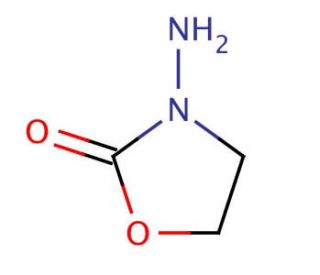 3-Amino-2-oxazolidinone (CAS 80-65-9) - chemical structure image