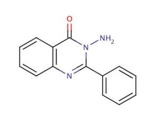 3-Amino-2-phenyl-4(3H)-quinazolinone (CAS 1904-60-5) - chemical structure image