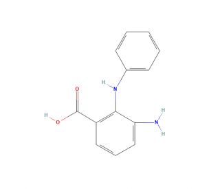 3-Amino-2-(phenylamino)benzoic acid (CAS 116702-63-7) - chemical structure image