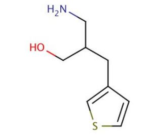 3-amino-2-(thien-3-ylmethyl)propan-1-ol (CAS 929974-90-3) - chemical structure image