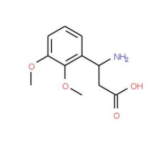 3-Amino-3-(2,3-dimethoxyphenyl)propanoic acid - chemical structure image