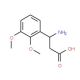 3-Amino-3-(2,3-dimethoxyphenyl)propanoic acid - chemical structure image