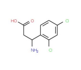 3-Amino-3-(2,4-dichlorophenyl)-propionic acid (CAS 152606-17-2) - chemical structure image