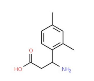 3-Amino-3-(2,4-dimethylphenyl)propanoic acid (CAS 117391-54-5) - chemical structure image
