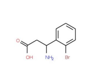 3-Amino-3-(2-bromophenyl)propanoic acid (CAS 117391-48-7) - chemical structure image