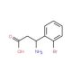 3-Amino-3-(2-bromophenyl)propanoic acid (CAS 117391-48-7) - chemical structure image