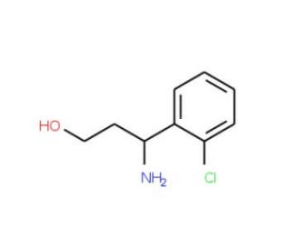 3-Amino-3-(2-chloro-phenyl)-propan-1-ol (CAS 21464-51-7) - chemical structure image