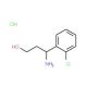 3-Amino-3-(2-chloro-phenyl)-propan-1-ol hydrochloride 的分子结构 3-Amino-3-(2-chloro-phenyl)-propan-1-ol hydrochloride - chemical structure image