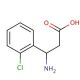 3-Amino-3-(2-chlorophenyl)propionic acid (CAS 68208-20-8) - chemical structure image