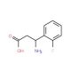 3-Amino-3-(2-fluorophenyl)propanoic acid (CAS 117391-49-8) - chemical structure image