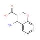 3-Amino-3-(2-methoxyphenyl)propanoic acid (CAS 103095-63-2) - chemical structure image