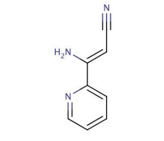 3-Amino-3-(2-pyridinyl)acrylonitrile (CAS 55330-52-4) - chemical structure image