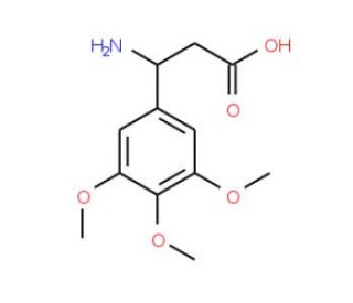 3-Amino-3-(3,4,5-trimethoxyphenyl)propanoic acid - chemical structure image