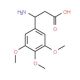 3-Amino-3-(3,4,5-trimethoxyphenyl)propanoic acid - chemical structure image