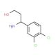 3-Amino-3-(3,4-dichloro-phenyl)-propan-1-ol (CAS 147611-61-8) - chemical structure image