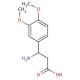 3-Amino-3-(3,4-dimethoxyphenyl)propionic acid (CAS 34841-09-3) - chemical structure image