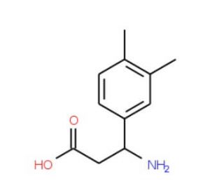 3-Amino-3-(3,4-dimethylphenyl)propanoic acid - chemical structure image