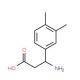 3-Amino-3-(3,4-dimethylphenyl)propanoic acid - chemical structure image