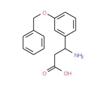 3-Amino-3-[3-(benzyloxy)phenyl]propanoic acid (CAS 299439-16-0) - chemical structure image