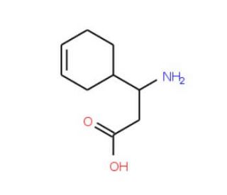 3-Amino-3-(3-cyclohexenyl)propanoic acid (CAS 40125-69-7) - chemical structure image