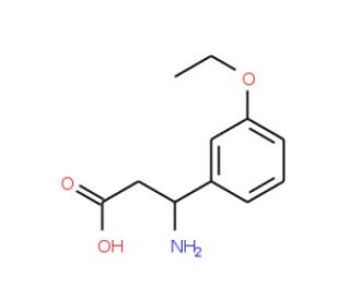 3-Amino-3-(3-ethoxyphenyl)propanoic acid - chemical structure image