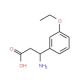 3-Amino-3-(3-ethoxyphenyl)propanoic acid - chemical structure image