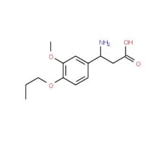 3-Amino-3-(3-methoxy-4-propoxyphenyl)-propanoic acid - chemical structure image