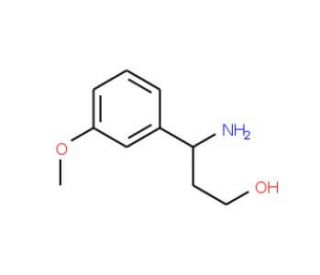 3-Amino-3-(3-methoxy-phenyl)-propan-1-ol - chemical structure image