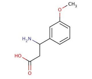 3-amino-3-(3-methoxyphenyl)propanoic acid (CAS 68208-19-5) - chemical structure image