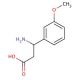 3-amino-3-(3-methoxyphenyl)propanoic acid (CAS 68208-19-5) - chemical structure image