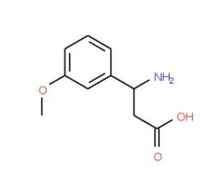 3-Amino-3-(3-methoxyphenyl)propionic acid (CAS 68208-19-5) - chemical structure image
