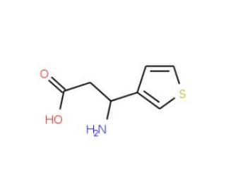 3-Amino-3-(3-thienyl)propanoic acid (CAS 94333-62-7) - chemical structure image