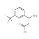 3-Amino-3-[3-(trifluoromethyl)phenyl]-propanoic acid (CAS 143438-91-9) - chemical structure image