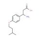 3-Amino-3-[4-(3-methyl-butoxy)-phenyl]-propionic acid (CAS 435345-30-5) - chemical structure image
