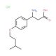 3-Amino-3-[4-(3-methyl-butoxy)-phenyl]-propionicacid hydrochloride - chemical structure image