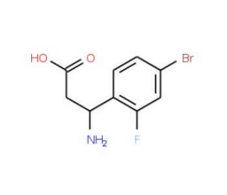 3-Amino-3-(4-bromo-2-fluorophenyl)propanoic acid - chemical structure image