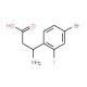 3-Amino-3-(4-bromo-2-fluorophenyl)propanoic acid - chemical structure image