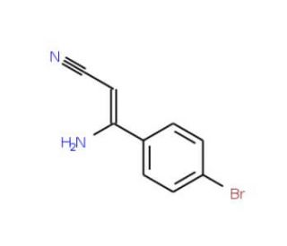 3-Amino-3-(4-bromophenyl)acrylonitrile - chemical structure image