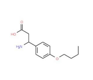 3-Amino-3-(4-butoxyphenyl)propanoic acid (CAS 405294-73-7) - chemical structure image