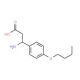 3-Amino-3-(4-butoxyphenyl)propanoic acid (CAS 405294-73-7) - chemical structure image