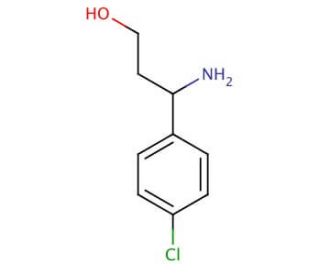 3-Amino-3-(4-chloro-phenyl)-propan-1-ol (CAS 68208-26-4) - chemical structure image