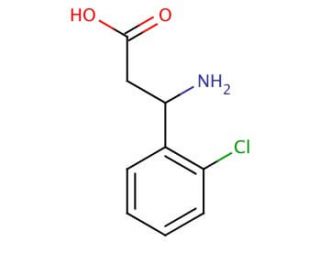 3-Amino-3-(4-chlorophenyl)propionic acid (CAS 19947-39-8) - chemical structure image