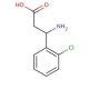 3-Amino-3-(4-chlorophenyl)propionic acid (CAS 19947-39-8) - chemical structure image